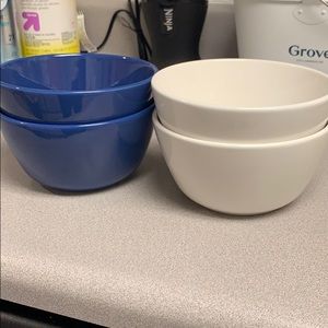 Stoneware Target Ceramic Bowls
